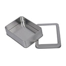 3x Rectangle Tin Storage with Window Lids Small Parts Beads Storage Case Box