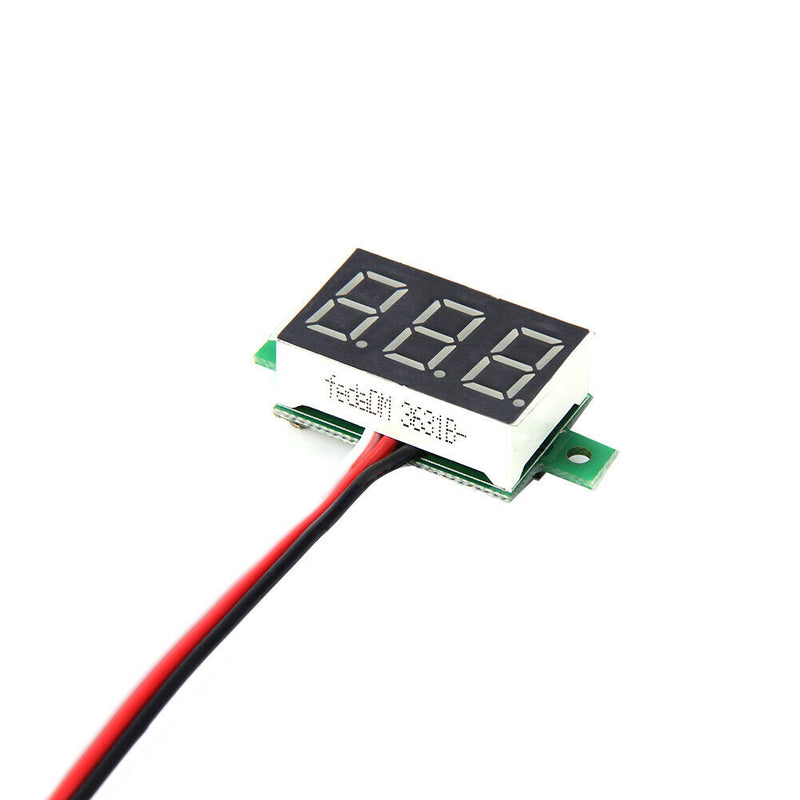 Mini Digital Voltmeter DC0-100V Blue Light LED Panel Voltage Meter   A