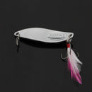 1pc New 55mm 15g Leech Spoon Paillette Fishing Lure Stosh Crank Bait Treble Hook