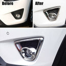 Chrome Front Fog Light Lamp Cover Trim Frame Auto Decoration Cover For Mazd