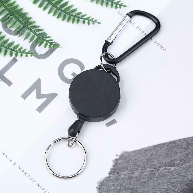 Safety Anti-lost Rope Burglar Retractable Keyring Keychains for Camping