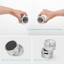 Magnetic Spice Tins Stainless Steel Spice Jar Set With Stickers Pepper Shak P5J4