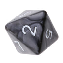 10PCS Polyhedral Dice 8 Sided Dice for  DND MTG Black