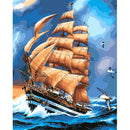 5D DIY Full Drill Diamond Painting Sailboat Cross Stitch Mosaic Kit (P0086)