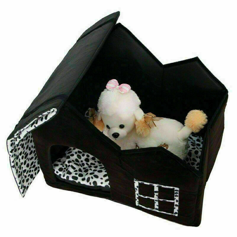 Washable House Cage Bed Cabin Cushion Kennel Puppy Pads L7O1 Indoor Dog Pet V7F9