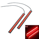 2Pcs Red super bright cob car waterproof 12v led light drl fog driving lampJA~ï¼ˆ
