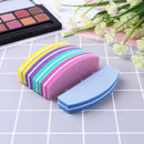 20pcs Sponge Nail Art File UV Gel Polish Half Moon Manicure Sanding Buffer Block