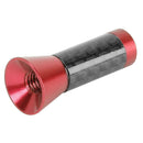 3.5cm Car Roof Antenna Carbon Fiber Screw Metal Stubby Mast Antenna (Red)
