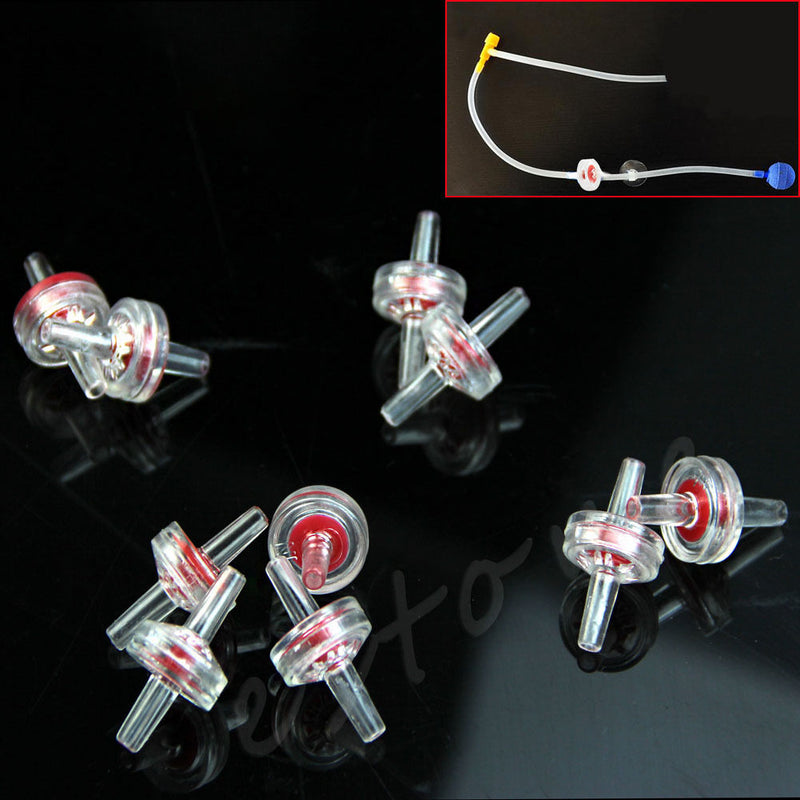 10X Practical One Way Non-Return Check Valve Fish Tank Co2 Water Air Line Pump