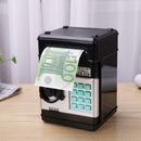 Automatic Electronic Piggy Bank ATM Password Money Box Saving Box (Black) A