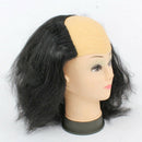 Freaky Zombie Wig Bald Top Halloween Wig black