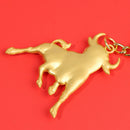 2021 Chinese Ox Year Lucky Pendant Keychain Propitious Gifts Hanging Trinket_kz