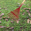 9 Tooth Adjustable Hoe Garden Grass Leaf Rake Folding Head Durable Cleaning D8R8