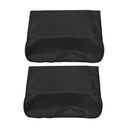 2x Hairdressing Barber Chair Back Covers Salon Spa Beauty Plastic PVC Black