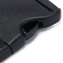 10x 50mm plastic side quick release buckles for webbing bag strap clips black&S