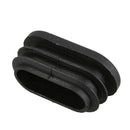 Oval Table Chair Leg Tube Pipe Insert End Cap 40mm x 20mm 20pcs Black V1G9