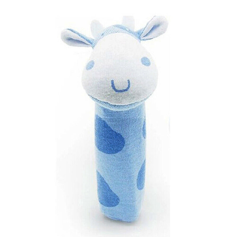 Developmental Animal Soft Stuffed Infant Baby Plush Toys Rattles Kids Cow