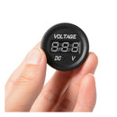 Voltmeter 12-24V Round Green LED Display Digital Panel for Marine Boat BI19