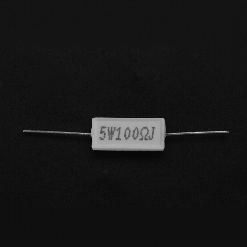 10x Wirewound Ceramic Cement Resistors 100 Ohm 5W Watt 5% R8I9