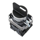 22mm Latching 2 NO 3-Position Rotary Selector Select Switch ZB2-BE101C Blac