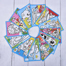 Art Coloring Card Paper Scraping Graffiti Painting Drawing Book for ChildrenJBTE