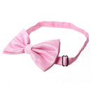 Men's Plain Polyester Pre Tied Wedding Bow Tie (pink)