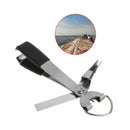 3 in 1 Portable Fishing Line Cutter Fly Knot Tying Hook Stainless Steel Outdoor