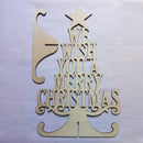 Have Yourself a Merry Little Christmas Holly Wood Plank Design Hanging Sign W9N5