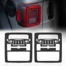 Rear Taillights Light Guard Tail Light Cover for 2018-2019 Jeep Wrangler JL