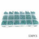 530Pcs Assorted Car HNBR A/C System R134a Air Conditioning Rubber O Ring Seals