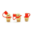 100PCS Grease Nipple Cap Grease Fitting Caps Red Dust Caps for Grease Prot FPJ