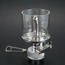Mini Camping Lantern Gas Light Portable Tent Glass Lamp Butane 80LUX Light  N2H5