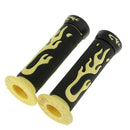 Universal Motorcycle Moped Scooter Handlebar Grip Replacement Yellow