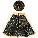 Halloween Costumes Witch Wizard Cloak with Hat for Kids Boys Girls Black