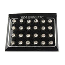 12 Pairs Women Men Crystal Magnetic Clip On Ear Stud Earring No Piercing 5mm