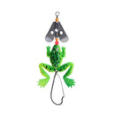 Lot 4pcs Rubber Frog Soft Fishing Lures Bass  Spinner Sinking 9cm 3-9/16inch 3C