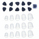 Meideal 15 pcs Clear Guitar Fingertip Protectors in 5 Sizes Silicone for Gu J2H6