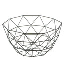 Metal Wire Fruit Basket Bowl Food Serving Dish Candy Biscuit Snack Tray Black