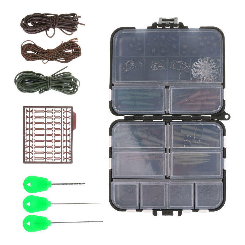 Carp Fishing Tackle Kit Box Fishing Accessories Tackle Box Kit with Hooks
