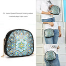 DIY Flower Special Shape Diamond Painting Leather Shoulder Bag Chain Clutch