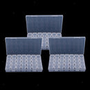 3 Pack 84 Grids Clear Small Parts Storage Box Beads Container Organizer Case
