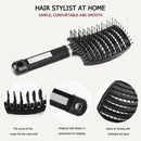 Hair Scalp Massage Comb Curly Detangle Hair Brush Hairdressing Tool (Black) A