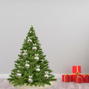 122cm Round Christmas Tree Skirt Linen Non-woven Tree Apron Round Carpet