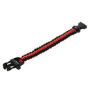 Paracord Parachute Cord Bracelets Buckle Survival Camping Black+Red