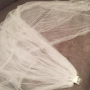 3 Meter Long Trailing Single-layer lace trimming Bridal Wedding With Comb JVJ