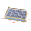 Glass Lidded Jewelry Box Bracelet Keepsake Decorative Display Tray Clear Box