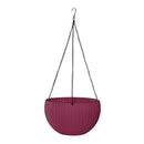 2pcs Plastic Creative Hanging Flower Pot Planter Basket with Chain Home Garden