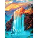 Diamond Painting Full Round Drill Waterfall 5D Daimond Painting Embroidery  X2A7