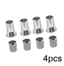 4PCS TPMS Tire Valve Stem Cap & Sleeve Cover Chrome Set Fits American Car Truck