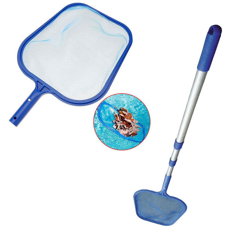Easy Use Swimming Pool Leaf Skimmer Net With Pole Koi Ponds Spa Hot Tub Tool